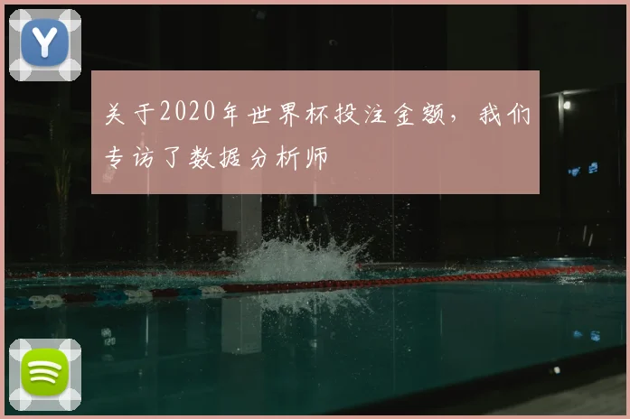 关于2020年世界杯投注金额，我们专访了数据分析师
